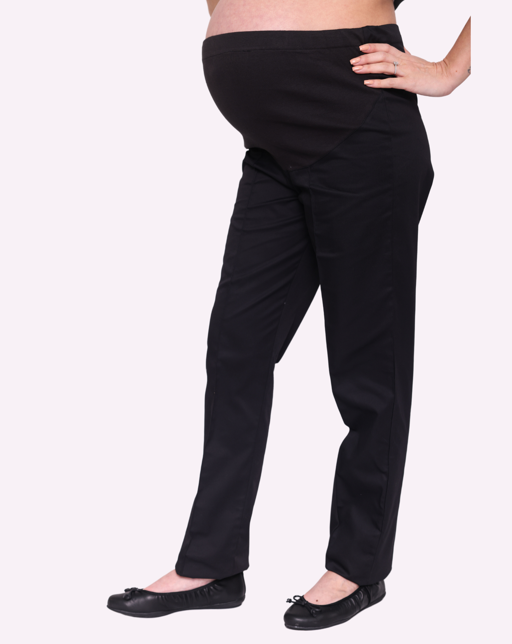 Ladies Maternity Trousers with Elastic Waistband – Uniforms4Healthcare