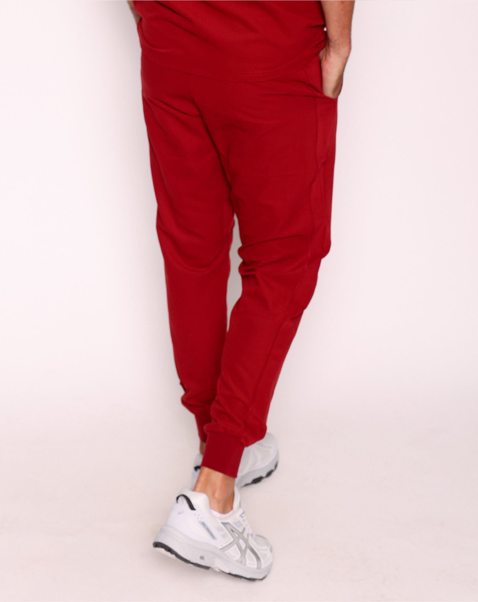 Maxwell Scrub Joggers - Burgundy