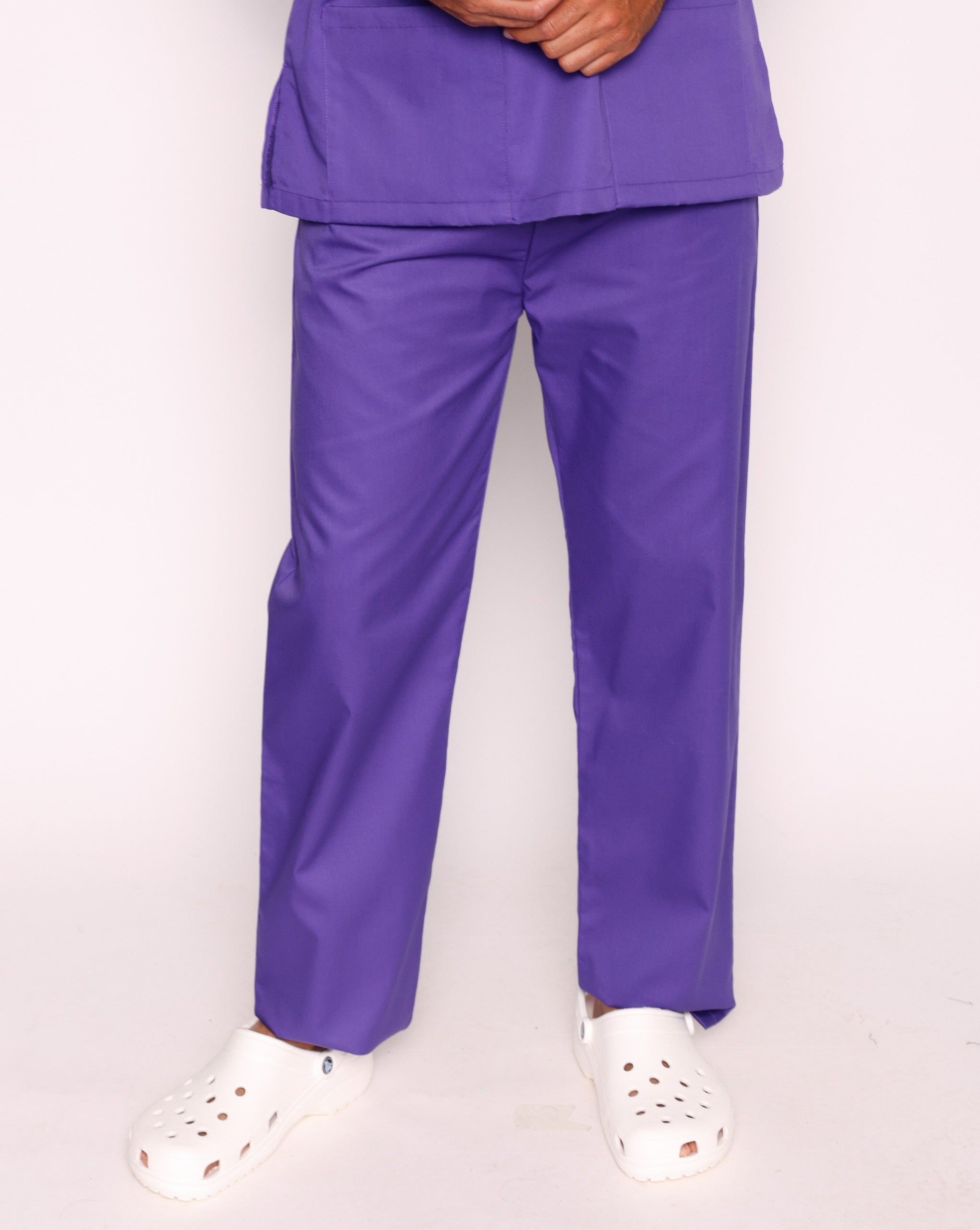 Howser Casey Unisex Smart Scrub Trousers - Purple