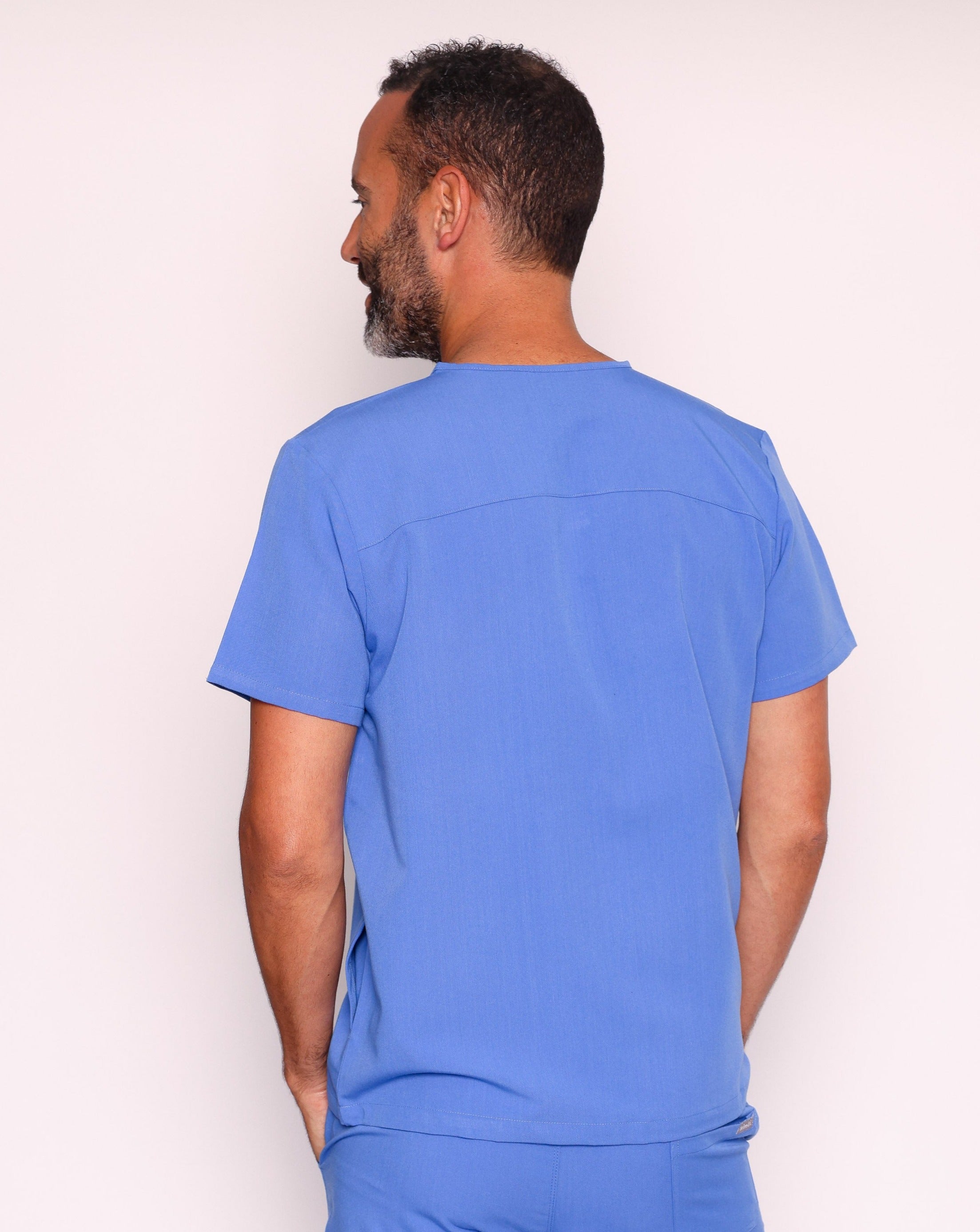 Oscar Scrub Top - Ciel Blue