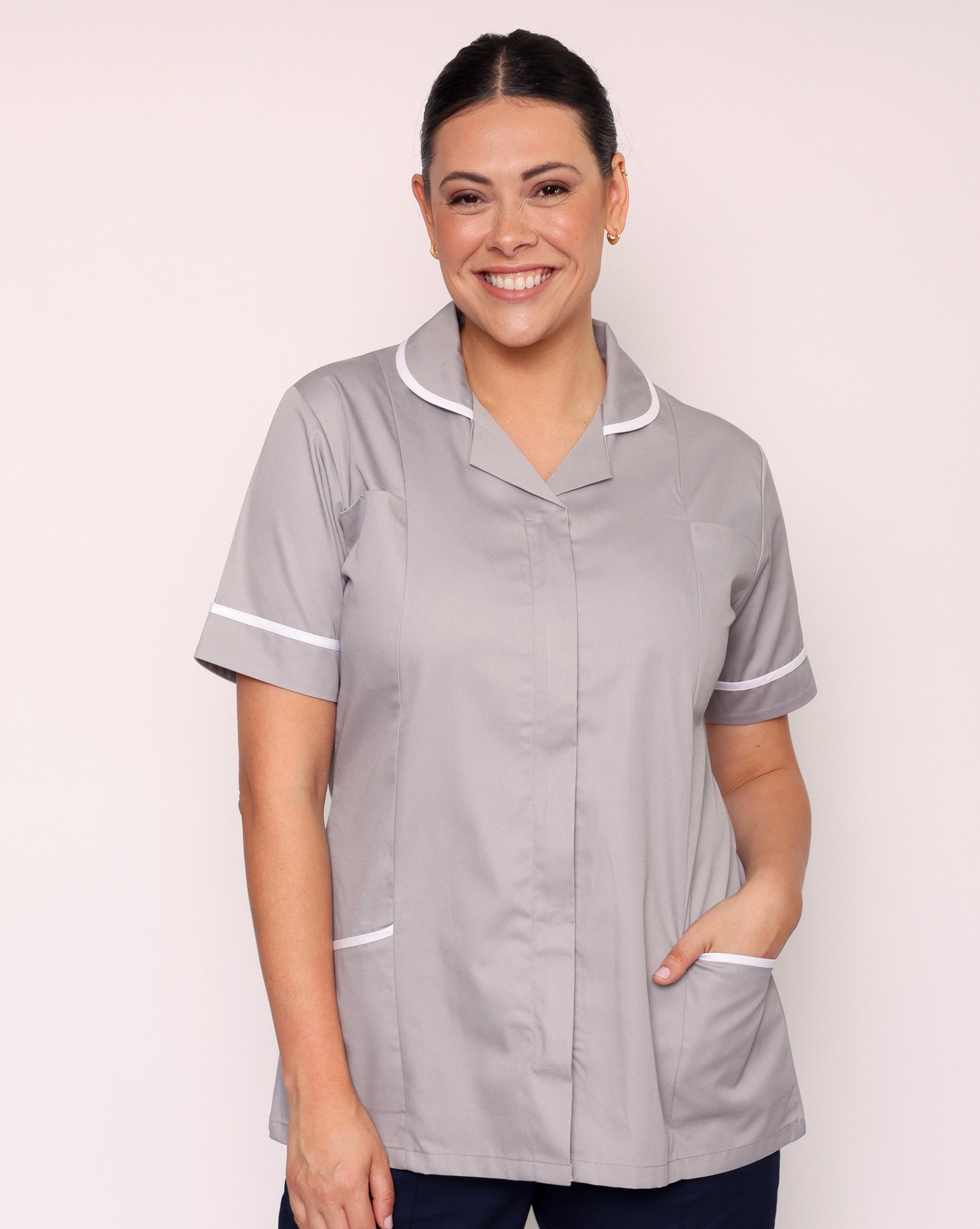 Alcott Contrast Trim Healthcare Tunic | Nurses | Uniforms4Healthcare