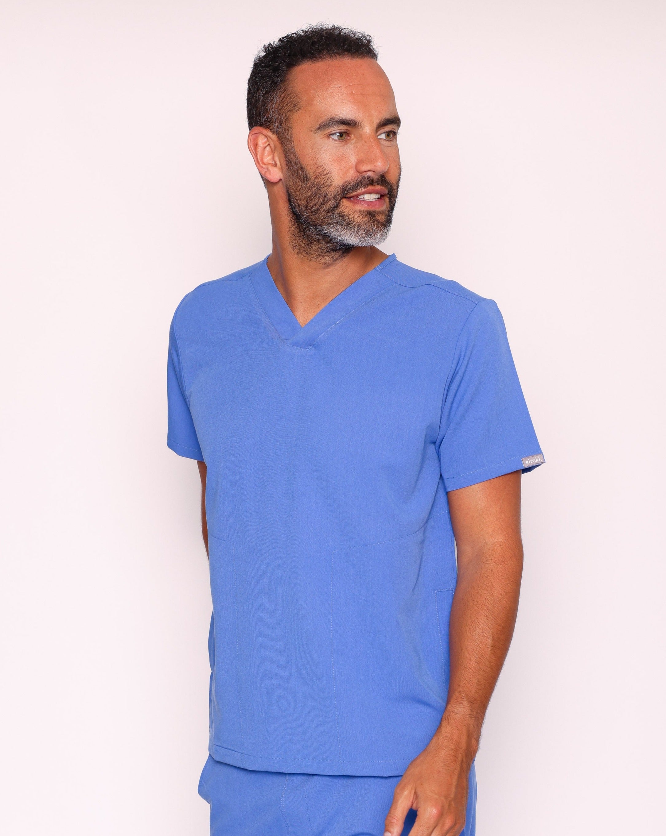 Oscar Scrub Top - Ciel Blue