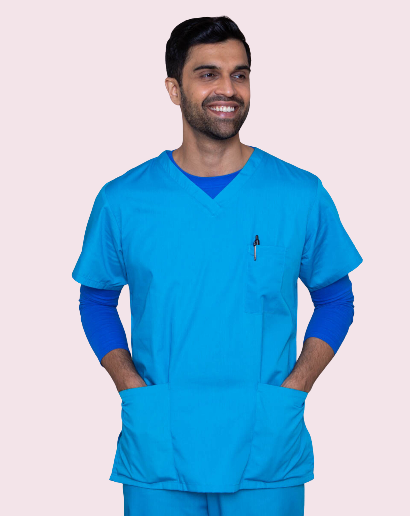 Light Blue Ceil NHS Medical Compliant Scrub Tunic TOP ONLY from £8.27