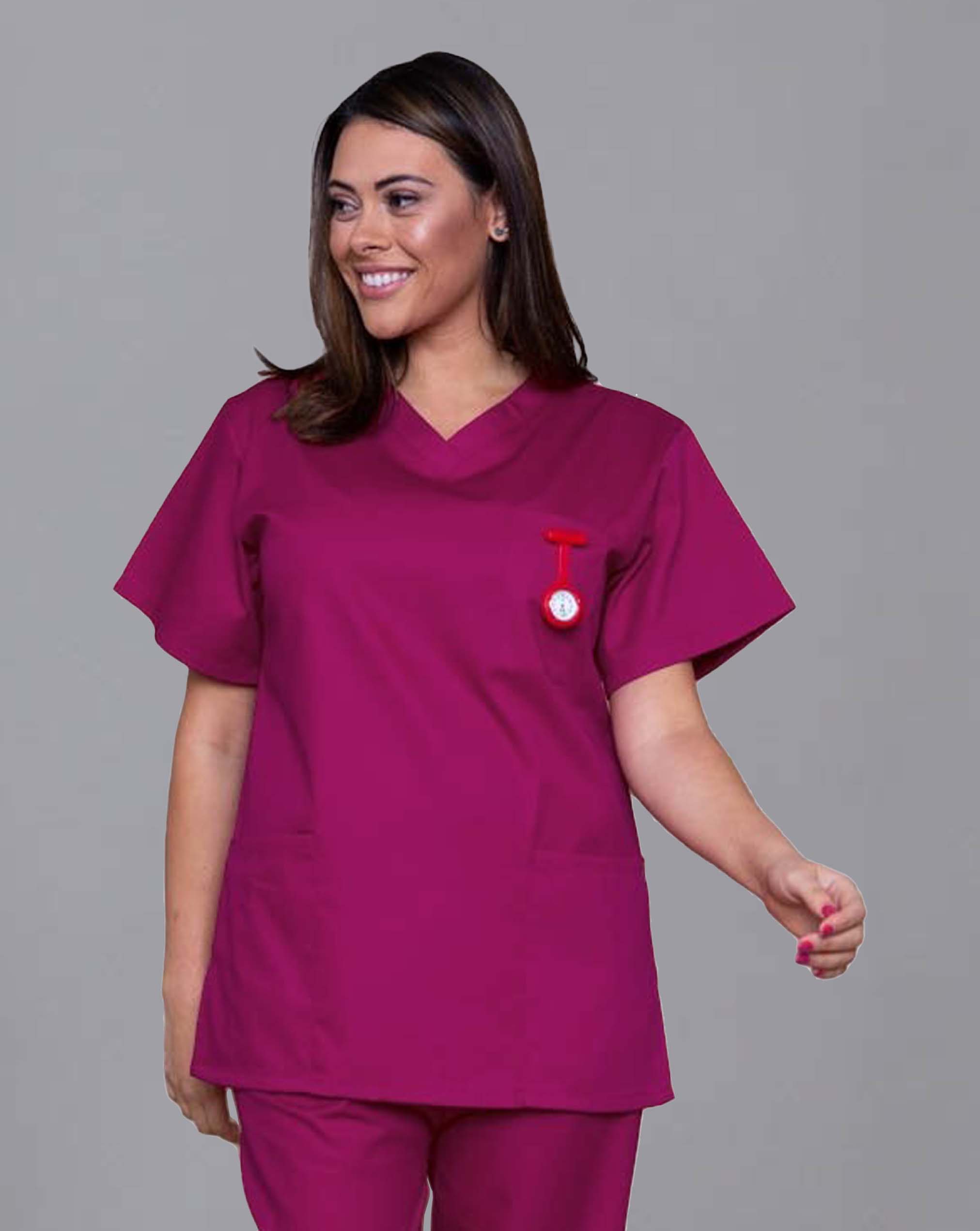 Mawson Wine Classic Unisex Scrub Tunic (in Polycotton)